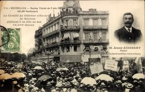 Ak Montpellier Herault, La Comite de Defense, M. Audibert, President di Comite
