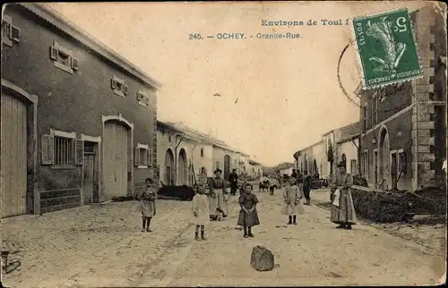 Ak Ochey Meurthe et Moselle, Grande Rue
