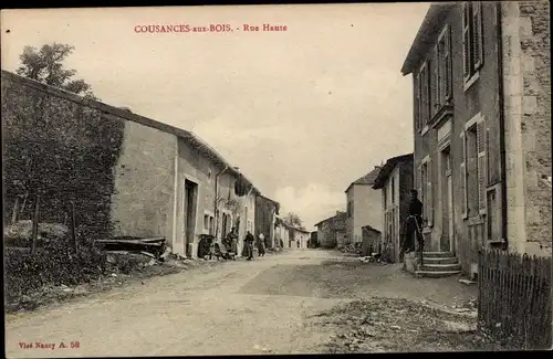 Ak Cousances au Bois Meuse, Rue Haute