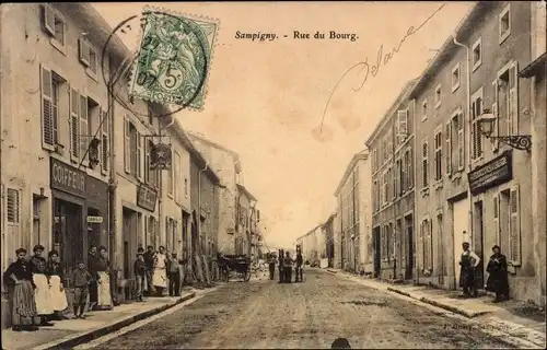Ak Sampigny Meuse, Rue du Bourg