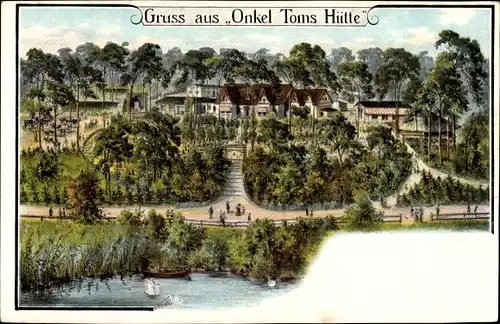 Litho Berlin Zehlendorf, Onkel Toms Hütte, Restaurant am Riemeister See