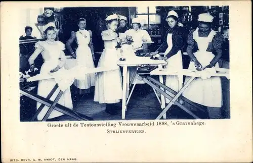 Ak 's Gravenhage Den Haag Südholland, Tentoonstelling Vrouwenarbeid 1898, Strijkstertjes