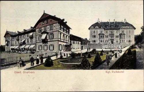 Ak Bad Steben in Oberfranken, Königliches Parkhotel