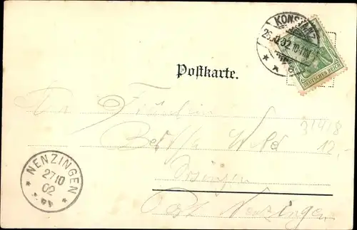 Ak Konstanz am Bodensee, Ort von der Seestraße gesehen