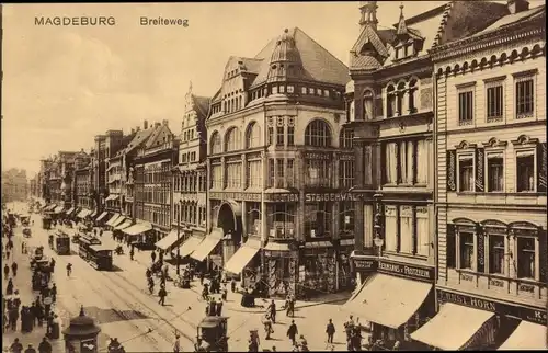 Ak Magdeburg an der Elbe, Breiteweg