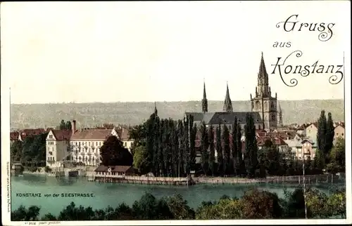 Ak Konstanz am Bodensee, Seestraße