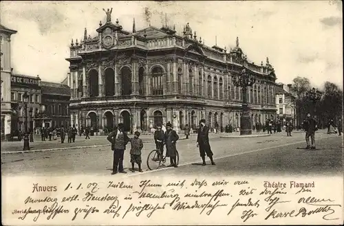 Ak Anvers Antwerpen Flandern, Theatre Flamand