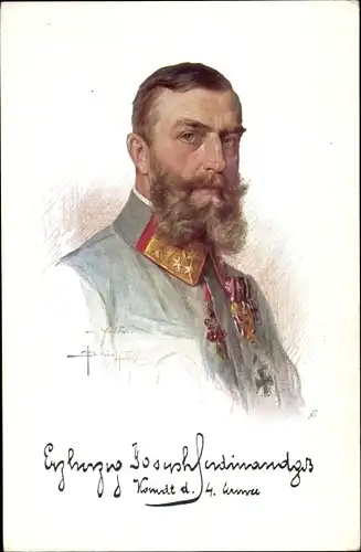 Künstler Ak Brüch, Erzherzog Joseph Ferdinand von Österreich Toskana, Portrait, Orden