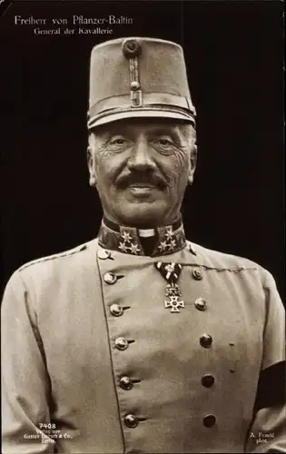 Ak Freiherr Karl von Pflanzer Baltin, General der Kavallerie, Portrait