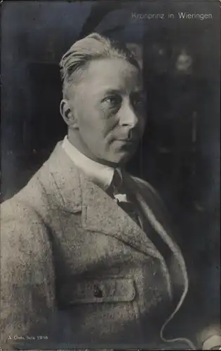 Ak Wieringen Nordholland, Kronprinz Wilhelm von Preußen, Portrait