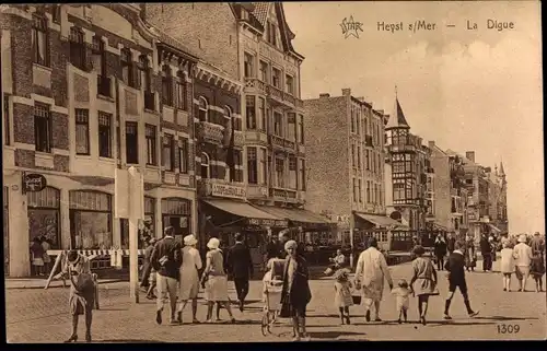 Ak Knokke Heist Heyst Knocke sur Mer Westflandern, La Digue