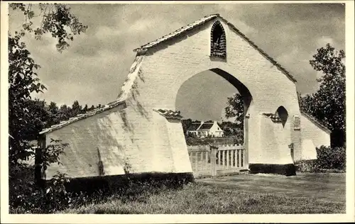 Ak Koksijde Coxyde sur Mer Westflandern, Entrée des Fouilles