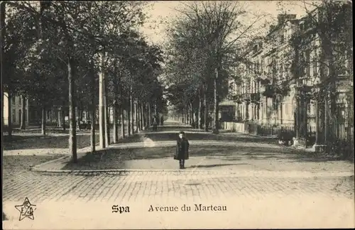 Ak Spa Wallonien Lüttich, Avenue du Marteau
