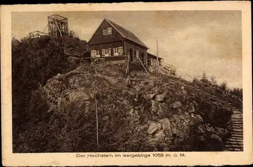 Ak Szklarska Poręba Schreiberhau Riesengebirge Schlesien, Hochstein, Isergebirge