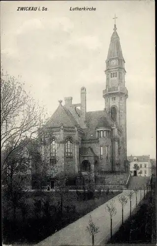 Ak Zwickau in Sachsen, Lutherkirche