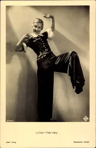 Ak Schauspielerin Lilian Harvey, UFA, Ross Verlag 6734/1