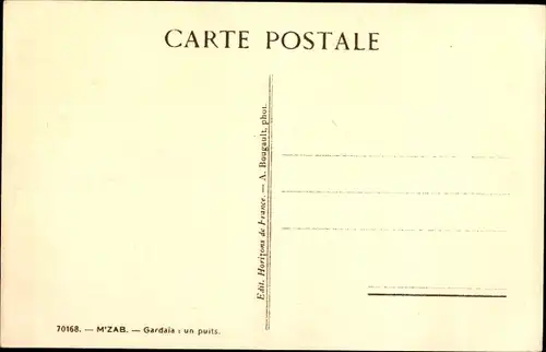 Ak Tunesien, Gardais un puits, Partie am Brunnen