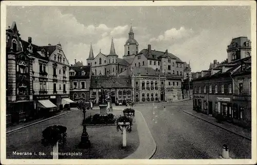 Ak Meerane in Sachsen, Bismarckplatz