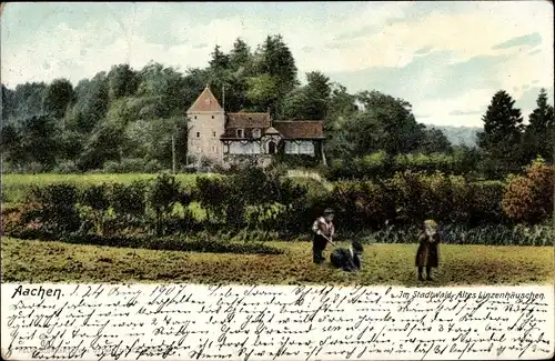 Ak Aachen in Nordrhein Westfalen, Im Stadtwald, Altes Linzenhäuschen