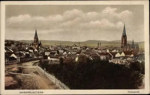 Ak Kaiserslautern in der Pfalz, Teilansicht mit Kirchtürmen