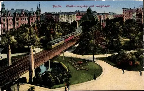 Ak Berlin Schöneberg, Nollendorfplatz, Hochbahn, U-Bahn