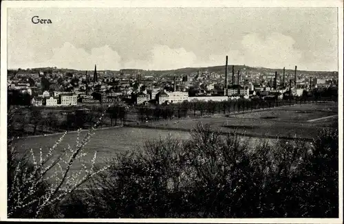 Ak Gera in Thüringen, Gesamtansicht