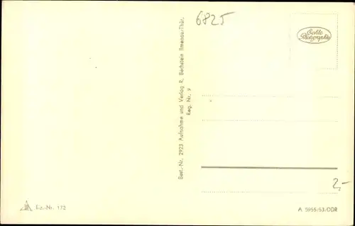 Ak Schwarzburg in Thüringen, Teilansicht, Kirche