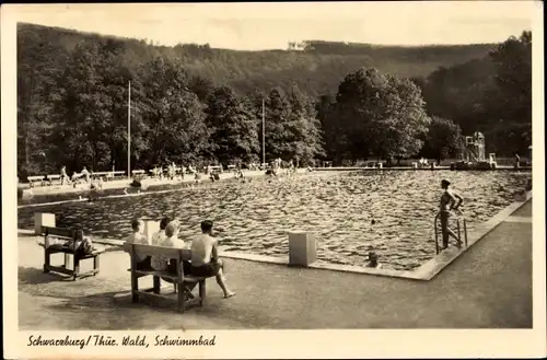 Ak Schwarzburg in Thüringen, Schwimmbad