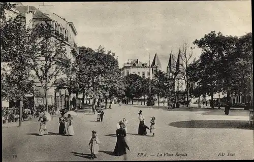 Ak Spa Wallonien Lüttich, La Place Royale