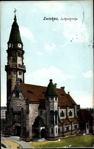 Ak Zwickau, Lutherkirche