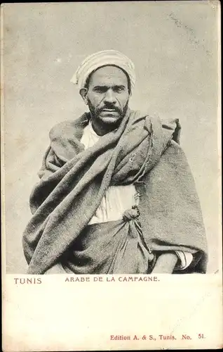 Ak Tunis Tunesien, Arabe de la Campagne