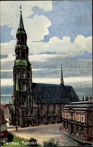 Ak Zwickau in Sachsen, Marienkirche