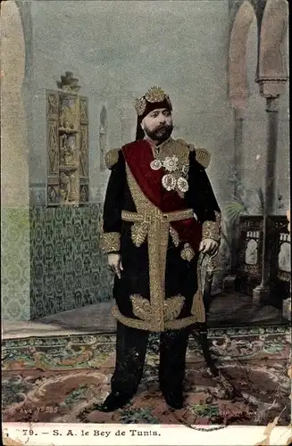 Ak Le Bey de Tunis, Portrait
