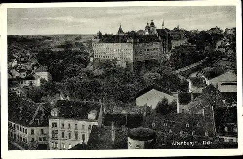 Ak Altenburg in Thüringen, Schloss, Stadtpanorama, Gebäude