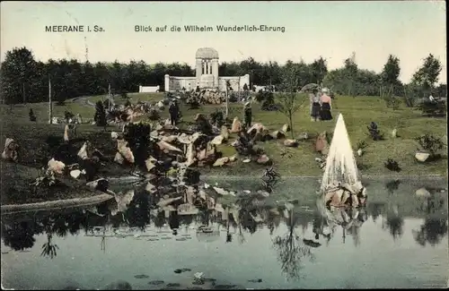 Ak Meerane Sachsen, Wilhelm Wunderlich-Ehrung