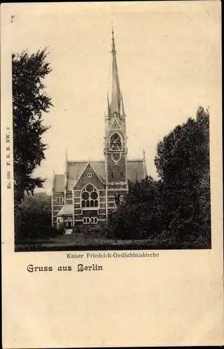 Ak Berlin Tiergarten, Kaiser Friedrich Gedächtniskirche