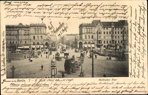 Ak Berlin Kreuzberg, Hallesches Tor
