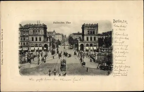 Ak Berlin Kreuzberg, Hallesches Tor