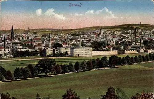 Ak Gera in Thüringen, Ortsansicht