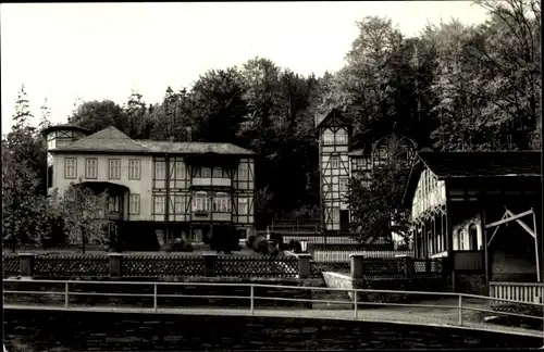 Ak Schwarzburg in Thüringen, Thür. Wald, Erholungsheim Karl Marx der IG Wismut