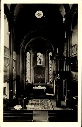 Ak Markneukirchen im Vogtland, Nicolai-Kirche, Innenraum, Altar