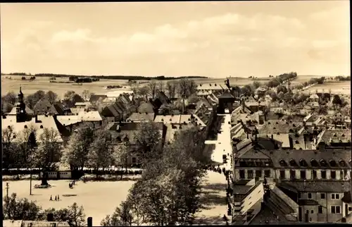 Ak Marienberg im Erzgebirge Sachsen, Blick vom Kirchturm