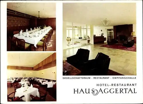 Ak Deitenbach Gummersbach im Oberbergischen Kreis, Hotel-Restaurant Haus Aggertal, Gesellschaftsraum