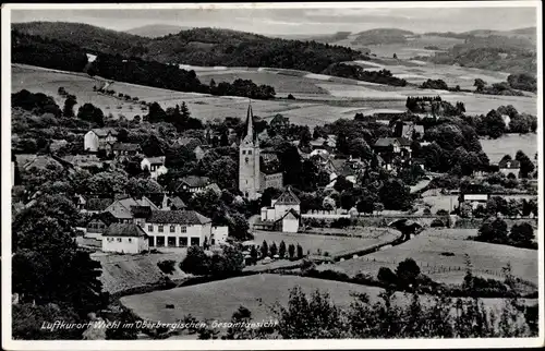 Ak Wiehl im Oberbergischen, Totalansicht, Kirche, Umgebung