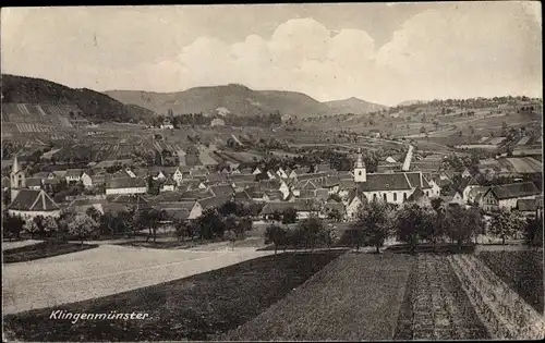 Ak Klingenmünster an der Weinstraße Pfalz, Gesamtansicht