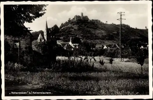 Ak Hohenecken Kaiserslautern in der Pfalz, Burg, Kirche