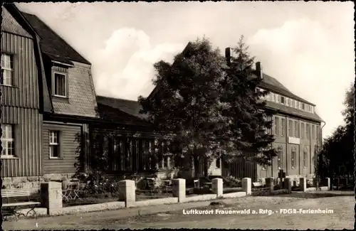 Ak Frauenwald am Rennsteig Ilmenau in Thüringen, FDGB-Ferienheim