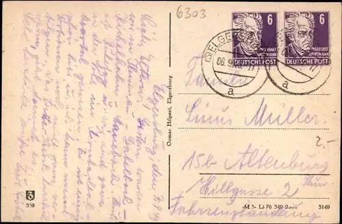 Ak Elgersburg in Thüringen, Hohe Warte, Panorama