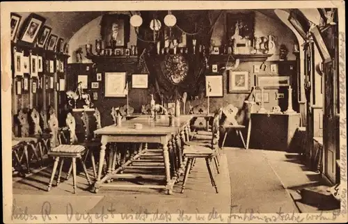 Ak Elgersburg in Thüringen, Rittersaal der Elgersburger Ritterschaft