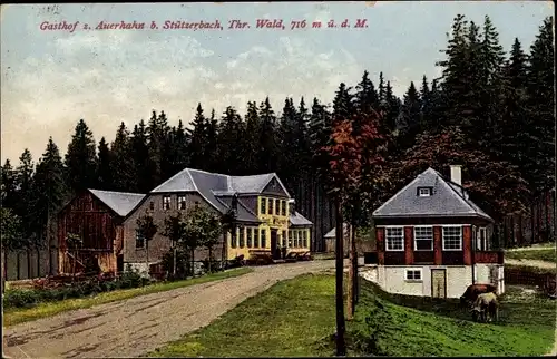 Ak Stützerbach Ilmenau Thüringer Wald, Gasthof zum Auerhahn